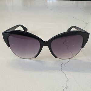 McQ by Alexander McQueen Black and Purple Sunglasses